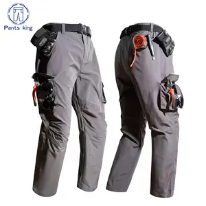Pants King Premium Men's Oxford Workwear Pants Multi-Pocket Durable Long Pants for Outdoor Commuting and Leisure in Spring Fall Waterpoof Tactical Pants for Men lightweight ripstop fabric Military combat pants Menswear Big