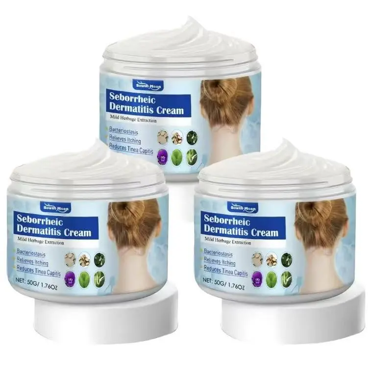 Herbal Facial Massage Cream for Folliculitis & Seborrheic Dermatitis Treatment, Therapeutic Moisturizer for Sensitive Skin, Scalp & Face Repair, 50g, Herbal Ingredients Facial Massage Cream, Botanical Extracts Facial Massage Cream