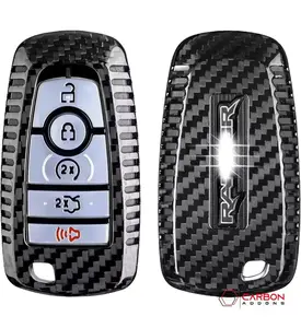 Real Carbon Fiber Key Fob Cover for 2017-2024 Ford F-150 Raptor