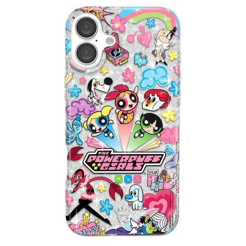 Cute Powerpuff Girls Cartoon Character Art Design Drop Protection Tough Phone Case Shockproof Heavy Duty Durable Hard Cover Aesthetic Gift for iPhone 11 12 13 14 15 16 17 Pro Max Plus