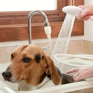 1pc Multi-purpose Faucet, Faucet Washing Hair Shower Pet Cat Dog Bath Faucet Sprayer with Convenient Easy Installation and Shower Spray Head
