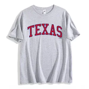 PiePieBuy Women's 100% Cotton Casual Short-Sleeve Round Neck Vintage Varsity College Graphic T-Shirt - US Retro Printed Shortsleeve Clothes for Women