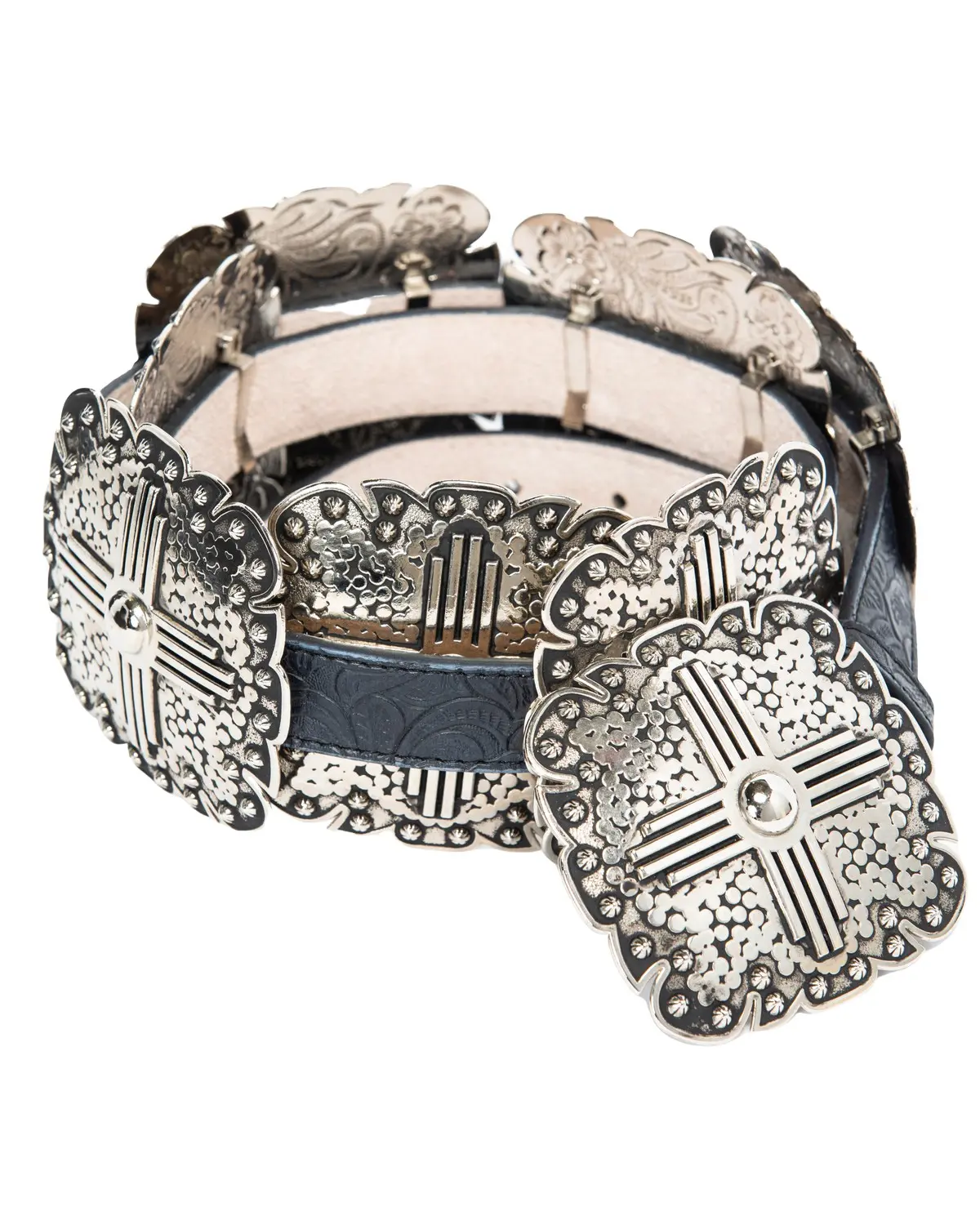 Angel Ranch Women's Women'S 1" Square Concho Leather Belt - Da3660