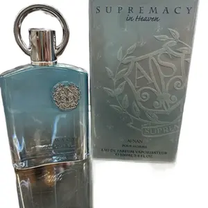 Afnan Supremacy in Heaven 3.4oz 100ml Eau de Parfum EDP for Men Citrus-Woody Scent with Bergamot & Green Tea Notes