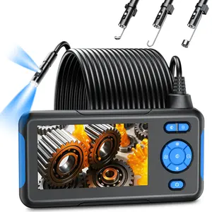 Dual Lens Endoscope Borescope Camera with 8 Adjustable LED Light 16.5ft Semi-rigid Cable, IP67 Waterproof 8.0mm Snake Camera, Multifunctional Inspection Tools for Car, Sewer, Plumbing, Home Appliance, Pipe Maintenance Man Gift tiktokshopsprin