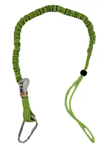 Green Hi-Biz Scaffold Tool Lanyard With Carabiner Clip 1