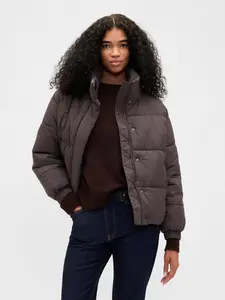 Gap Women's Faux Fur-Trim Puffer Jacket