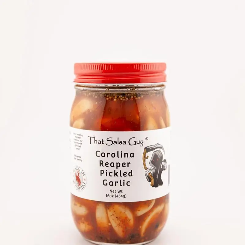 Carolina Reaper Pickled Garlic️ (XXHot) Carolina Reaper Pickled Garlic️ (XXHot)