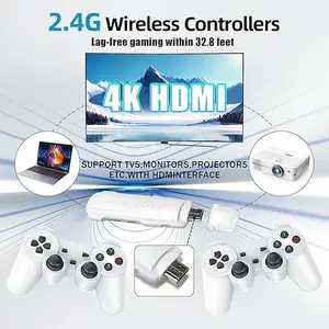 Wireless Retro Game Console,Retro Game Stick,Nostalgia Stick Game, Plug and Play Video Game Stick Built in 10000+ Games,9 Classic Emulators