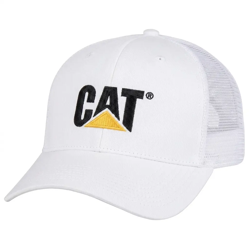 CAT/ Caterpillar Embroidered Retro Hat Trucker Hat Many Colors Snapback Hat, Unisex Casual Street Style, Gift Idea For Her Him, Unisex Everyday Wear