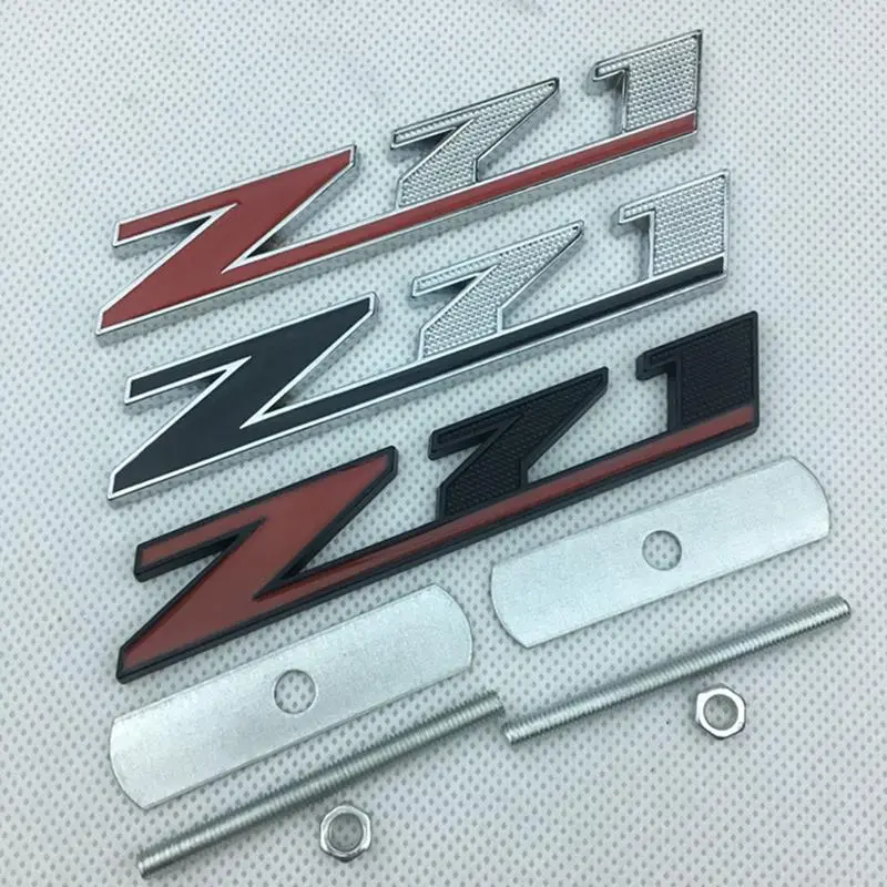 3d Metal Logo Z71 Emblem Car Front Grille Badge Sticker For Chevrolets Tahoe Colorado Cheyenne Chevy Silverado Z71 Accessories