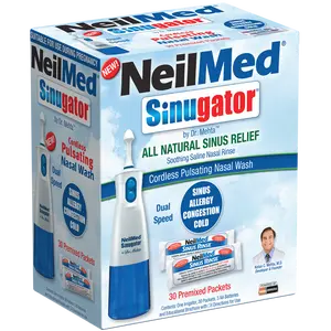 Sinugator Cordless Pulsating Nasal Wash - Blue Sinugator Cordless Pulsating Nasal Wash - Blue