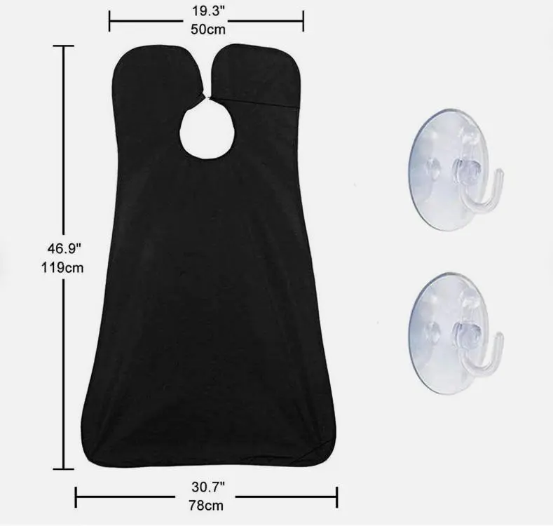 Man Bathroom Apron Beard Care Trimmer Catcher Hair Shave Apron for Waterproof Cloth Umbrella