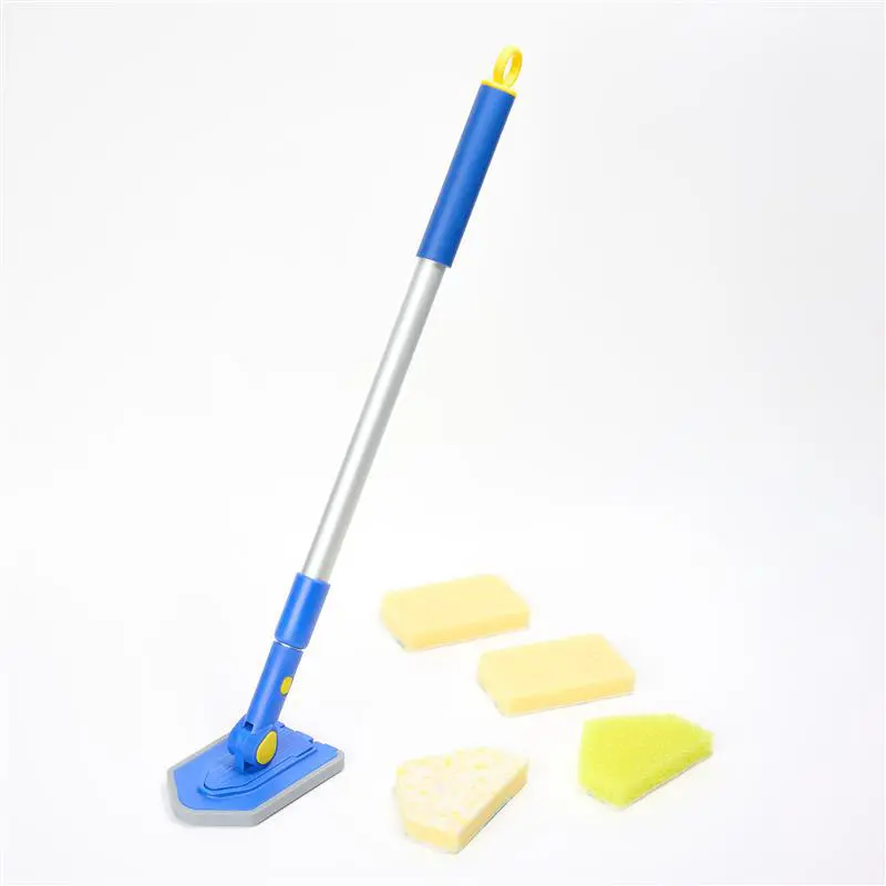 Scrub Daddy Tub n' Tile Scrubber System with Extendable Handle and Interchangeable Cleaning Heads Scrub Daddy Tub n' Tile Scrubber System with Extendable Handle and Interchangeable Cleaning Heads