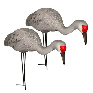 Final Approach LIVE Full Body Sandhill Crane Feeders, Decoy 2 Pack