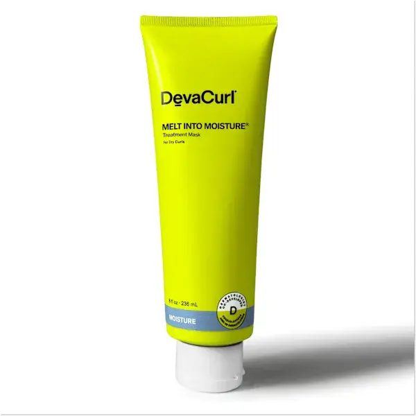 DevaCurl Melt Into Moisture Treatment Mask For Dry Curls For Detangling 8 fl oz