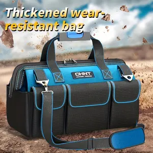 Durable linen electrician tool kit - multi-size (33.02 cm, 40.64 cm, 45.72 cm, 50.8 cm) double thickening Tool Storage Bag Tool Pockets
