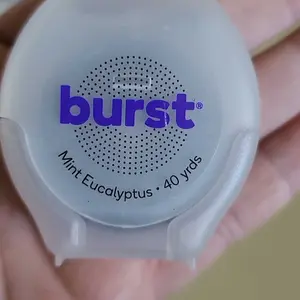 BURST Expanding Dental Floss - Black Expanding,Stain-Absorbing, Woven Floss, Vegan, Paraben Free, Mint Eucalyptus, Removes Plaque