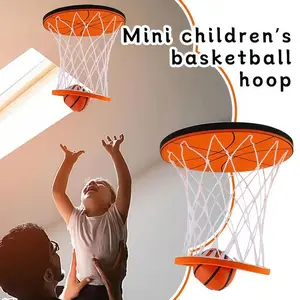 This mini ceiling basketball hoop is designed specifically for indoor use! Safe and soft, it's a great way to learn basic basketball skills and strengthen parent-child bonds. Lightweight and portable, it can be installed without drilling.