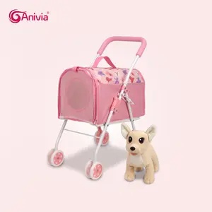 Anivia Brand Toy Dog + Pet Bag Stroller Set, 2-Piece Playset for Kids Aged 3+, Perfect Gift for Holidays, Christmas, Birthday
