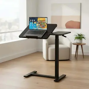 Adjustable Rolling Laptop Desk with Wheels