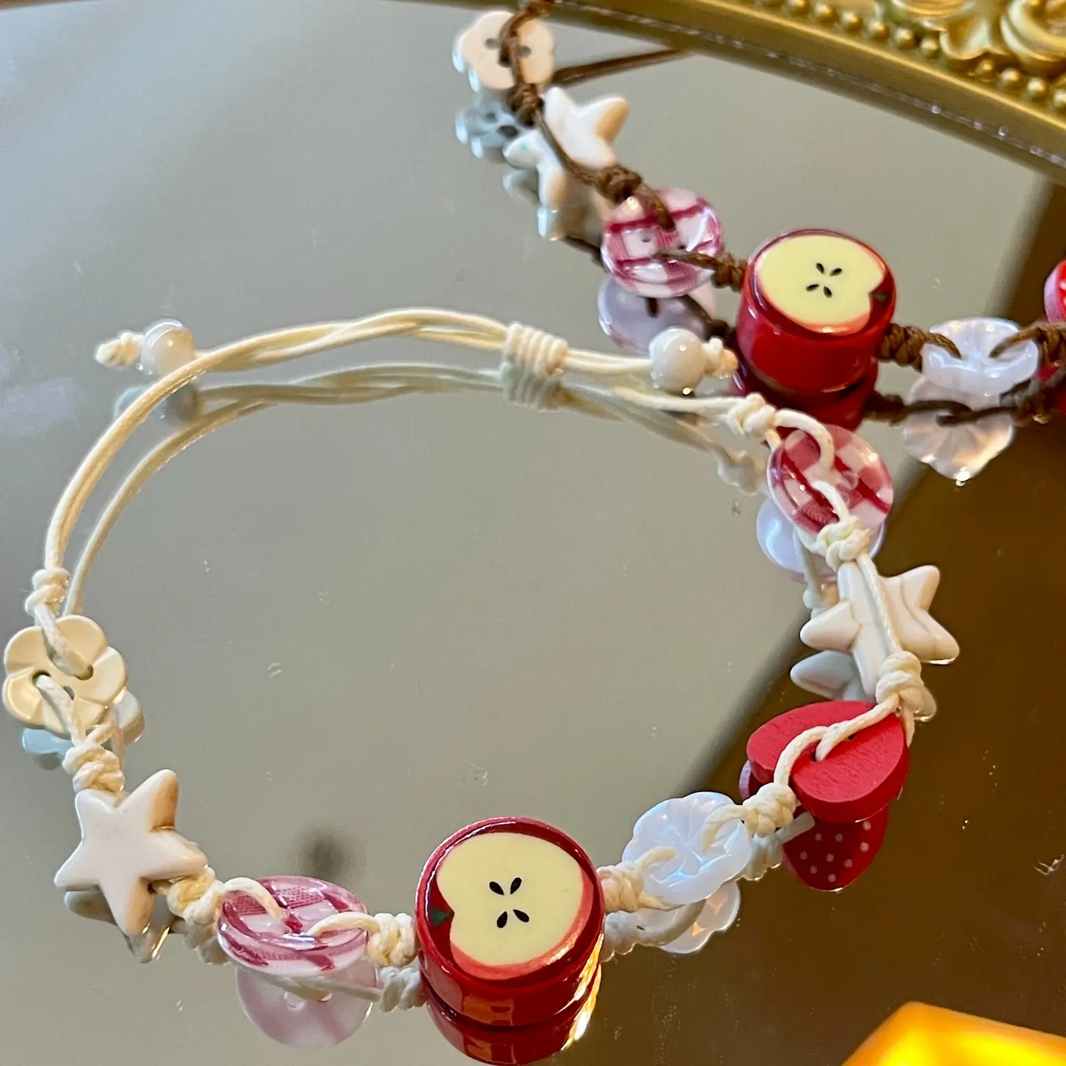 Love Apple Bracelet-Adjustable HandmadeBeaded Wristband, Chic Women's Level 4Accessories, Holiday Gifts, Birthday Gifts lovergia