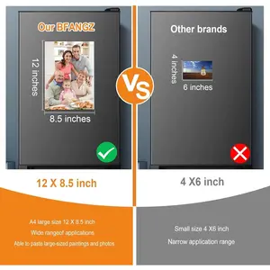 10Pcs Large Magnetic Sheets with Adhesive Backing Flexible Strong Magnet Paper for Crafts Photos and Die Storage Easy to Cut (10Pcs, A4 Size 12*8.5inch) Decor