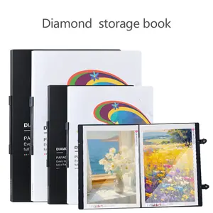 1PC 4K/A2 Diamond Painting A3 Art Folder Storage Book For Diamond Painting Accessories With 30 Inner Page Protective Sleeves (42.5 X 30.3cm) (56 X 41.5cm)