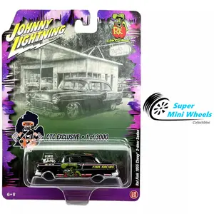 Johnny Lightning 1:64 - Rat Fink 1955 Chevy 2-door Sedan - CTC Exclusive