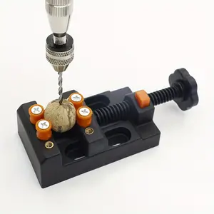 1 piece of DIY jewelry quick fixing tool, mini drilling machine vise clip, Clamp with thread, olive Bodhi bead grip, for jewelry walnut core watch repair clip, micro craft carving table tool, mini game carving, punching small clip