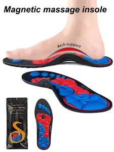 EVA Comfort Insoles with Arch Support, Orthopedic Insoles, Enhance Work Comfort, Magnetic Massage Footbeds for Reflexology, All Season Shoe Inserts