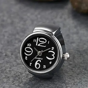 New Type Finger Ring Little Clock Ring Adjustable For Women and Men