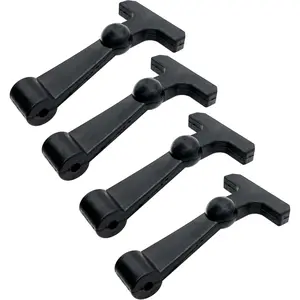 Black Replacement Cooler Latches (4 Pack) - Compatible with Yeti Cooler Accessories and RTIC Cooler - Premium Durable Rubber Latches - Easy to Install