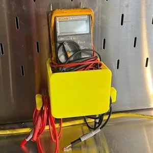 Fluke Meter/DVOM Holder | Hutch Mount for Snap-on/Icon/US General Series 2 | Toolbox Accessory