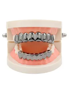 Hiphop Gold Grillz, Rapper Style Gold Teeth, Streetwear Trendy Personalized Jewelry, Real Gold Plated, Bold Street Style, All Seasons, Street Fashion, Hip Hop Aesthetic, All Seasons Use, Daily, Bold Statements