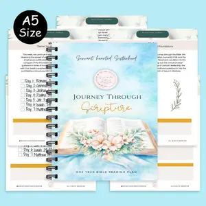 The Bible Made Clear Notebook | Guided Scripture Study Devotional Journal for Exploring the Old & New Testament, with Space for Verse Reflections, Personal Insights & Faith-Based Growth