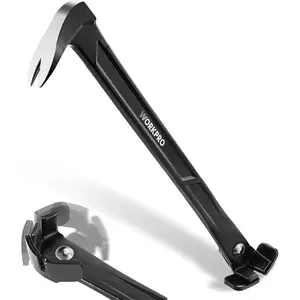 13" Nail Puller, Cats Paw Pry Bar, Nail Remover Tool with Cats Paw and Rocking Nail Puller, Crowbar for Home Remodeling, Professional Carpentry, Woodworking Projects