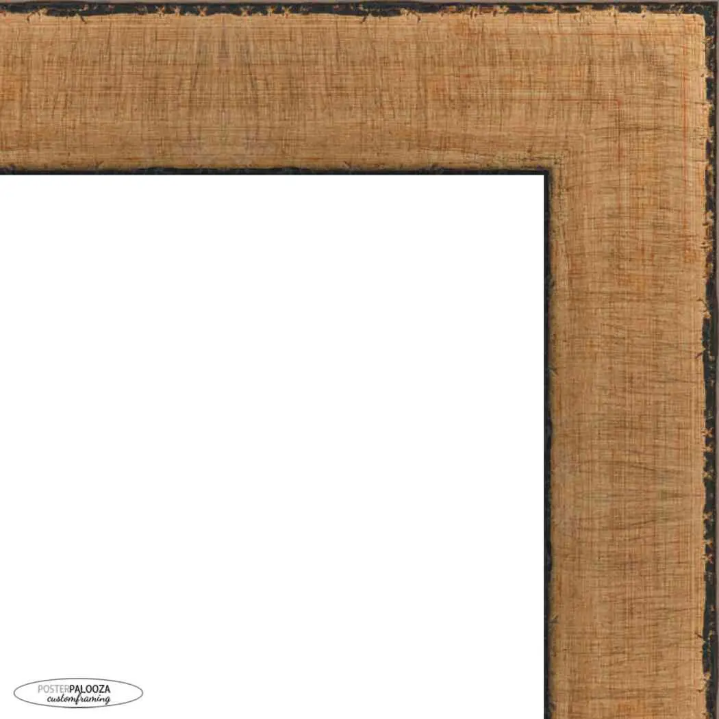 20x30 Embellished Gold Picture Frame - UV Acrylic, Foam Board Backing, Hanging Hardware