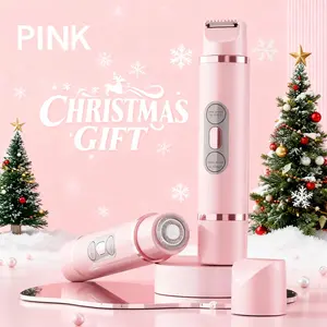 Christmas Gift Women's Electric Shaver, 2-In-1 Bikini Trimmer, Body Trimmer, Wet&dry Hair Removal, Portable, Rechargeable, Cordless, Gentle & Effective