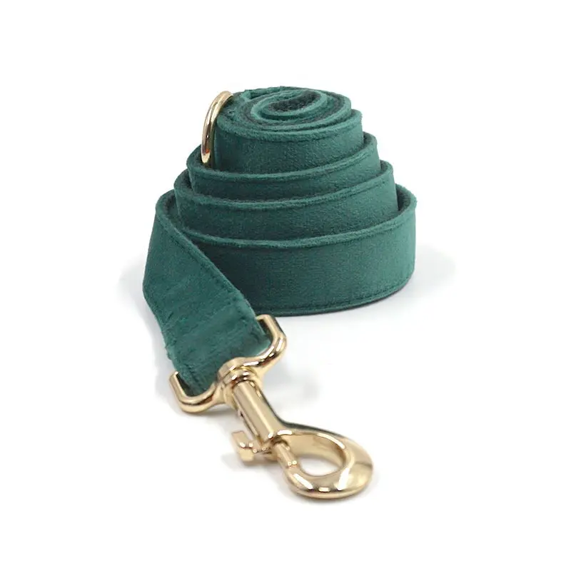 Kelly Green Velvet Collar, Harness, Bow/Bowtie, Leash, and Waste Bag Holder Kelly Green Velvet Collar, Harness, Bow/Bowtie, Leash, and Waste Bag Holder