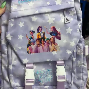 Korean Pop Music Demon Hunter Anime Backpack Set, Cute Versatile Backpack, School Backpacks, Durable Design for Students and Fans, Fashion Book Bag Accessories