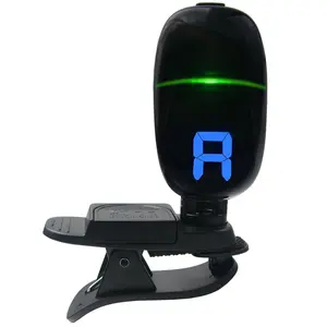 ChromaCast Multi-Functional Clip-On Chromatic Go Tuner | Accurate and Fast Clip-On Tuning for Guitars, Bass, Ukulele, Violin | Easy-to-Read LCD Display, Compact Design