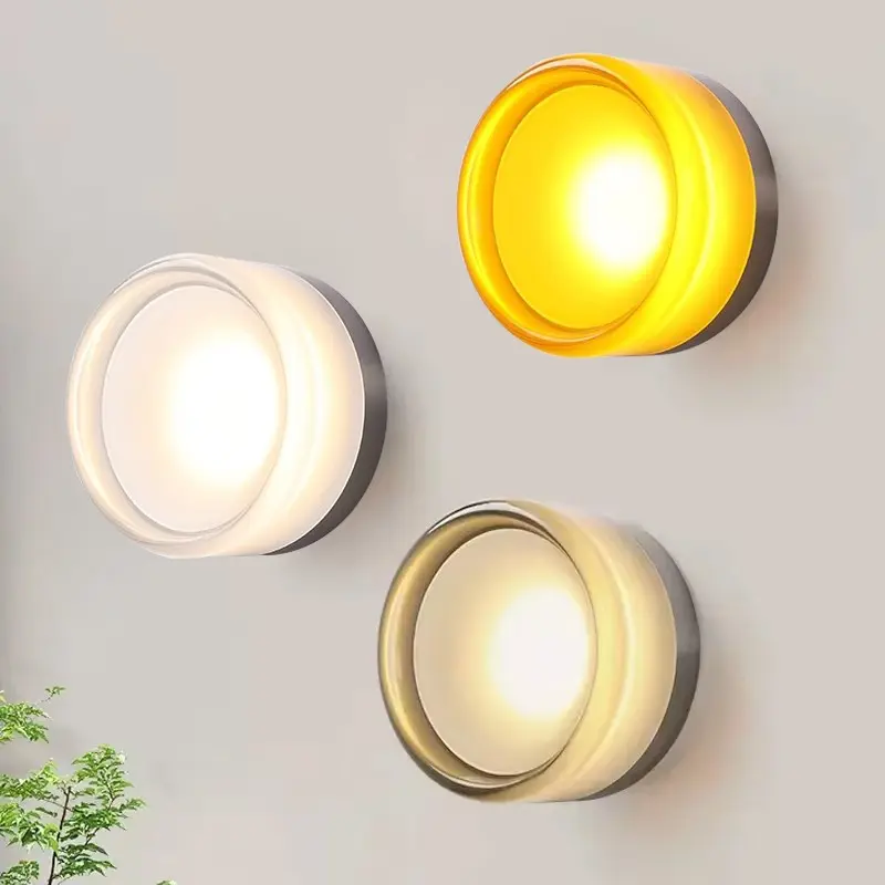 Wall Lamp, Nordic Acrylic LED Wall Decor Lighting, 3000K Warm Light, Suitable for Living Room, Bedroom, Bedside, Study, Hallway, Balcony, Bathroom, Modern Indoor Lighting Wall Light