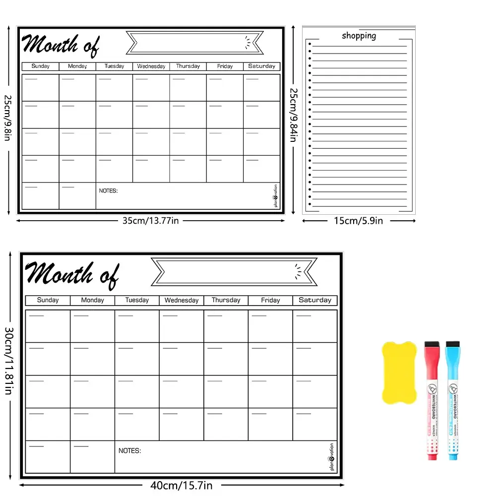 Magnetic refrigerator message board