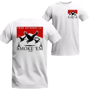 Duck Hunting Tee, Bold Waterfowl Graphic, Soft Cotton Outdoor T-shirt for Hunters,  Apparel, Perfect Top Classic Prints
