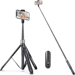 ATUMTEK 65" Bluetooth Selfie Stick Tripod, All in One Extendable Phone Stand