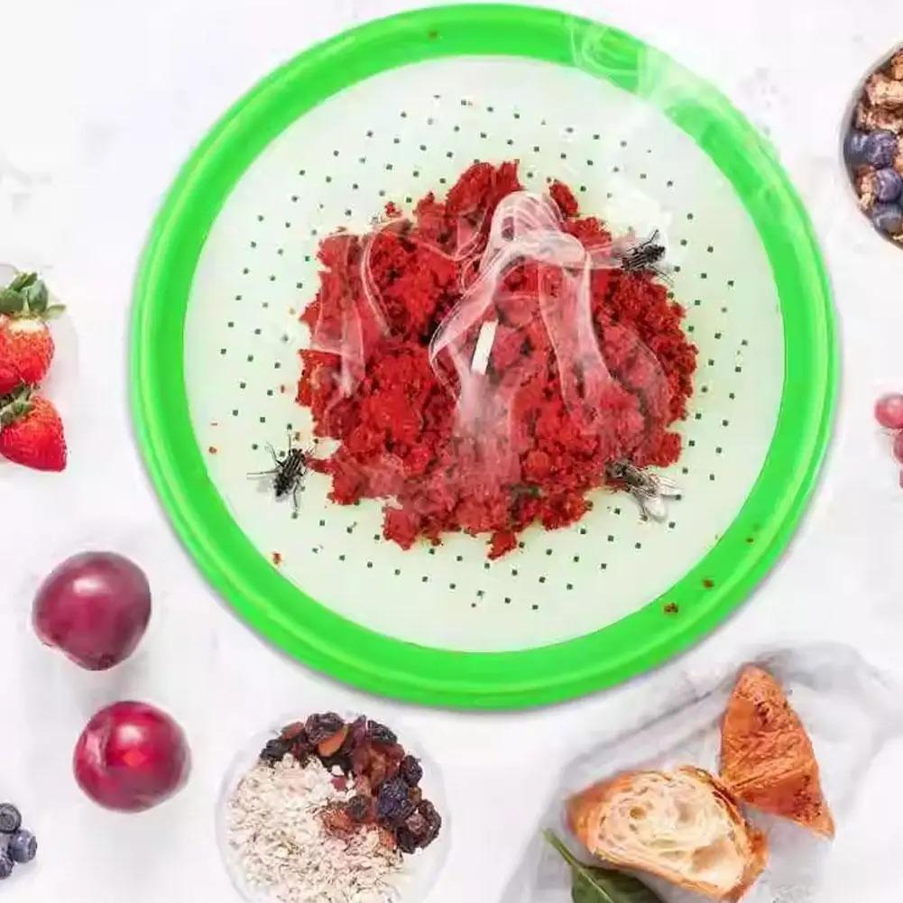 Reusable Outdoor Fly Trap for Patio Garden Home—Non Toxic Pest Control Cage with 7 Holes. Catches Wasps Flies Gnats Insects. Transparent Top Green Base. No Electricity Battery. Safe Effective Durable Plastic without Bait Reusable Outdoor Fly Trap for Patio Garden Home—Non Toxic Pest Control Cage with 7 Holes. Catches Wasps Flies Gnats Insects. Transparent Top Green Base. No Electricity Battery. Safe Effective Durable Plastic without Bait