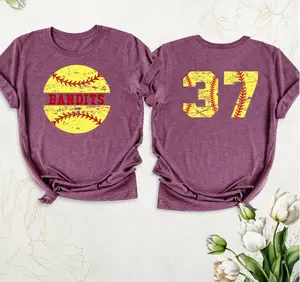 Custom Softball Shirt with Team Numbers: Perfect for Game Day and Sports Events.