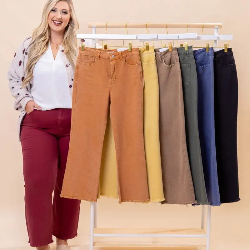 Zenana High Waisted Cropped Bootcut Pant | S - 3X