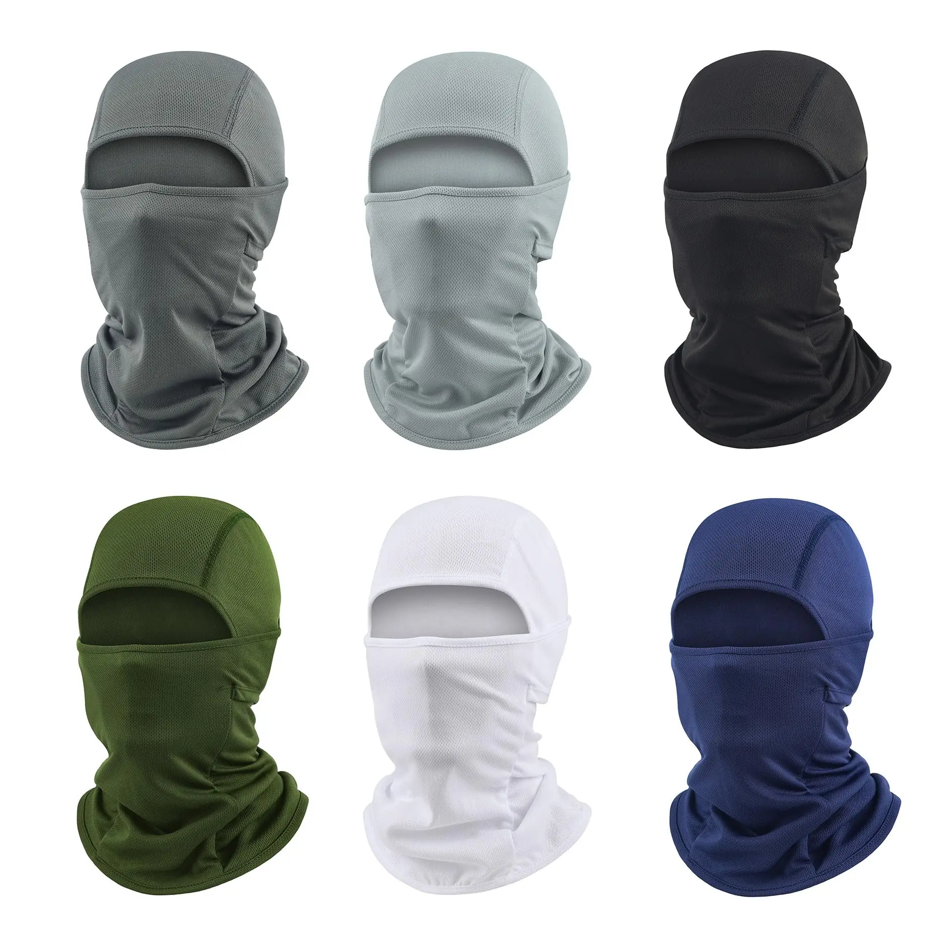 6 Pieces Balaclava Ski Mask, Breathable UV Protection Face Cove for Motorcycle, Football, Cycling, Outdoor Sports